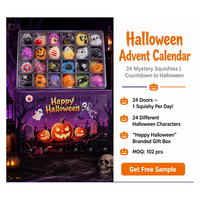 Southpeak Toy Mochi Hand Therapy Squishy Factory Outil anti-stress pour le soutien des personnes atteintes de TDAH et d'autisme, Cadeau Calendrier de l'Avent Halloween