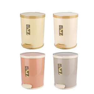 Mini Bote de <span class=keywords><strong>Basura</strong></span> Doméstico de 12L, Cubos de <span class=keywords><strong>Basura</strong></span> Pequeños con Estructura Integrada y Tapas, Bote de <span class=keywords><strong>Basura</strong></span> de Plástico Duradero con <span class=keywords><strong>Pedal</strong></span> para Cocina - Product Image 6