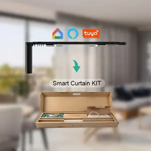 Lvtron track personalizza il kit di dimensioni del kit di binari elettrici per tende e binari in alluminio per la casa intelligente