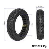 Pneu plein ULIP 10 pouces tout-terrain nid d'abeille 10*2.125 250x40 55/80-6.6, rainure 42mm, pour F20 F25 F30 F40 MI 4/4 Lite 2ème génération, en caoutchouc