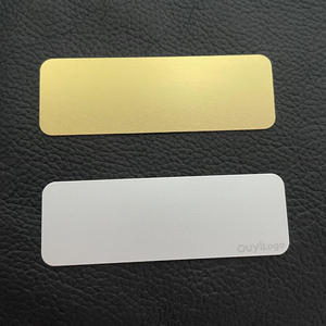厂家批发空白金属黄铜标签粘合金属板雕刻激光铝铭牌 - Product Image 2