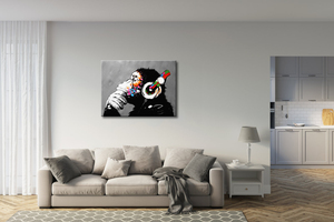 Stampe su Tela <span class=keywords><strong>di</strong></span> Grande Formato della Serie <span class=keywords><strong>Banksy</strong></span>, <span class=keywords><strong>Arte</strong></span> Moderna Decorativa da Parete per Cucina, Casa e Ufficio - Product Image 3