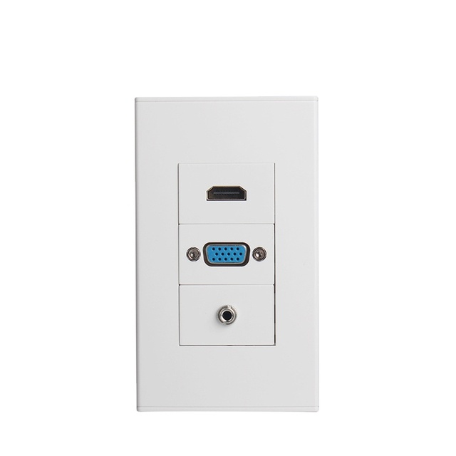 ZHEFAN USB Port Face Plate with 4 Female to Female Cable 120Type Wall Plate