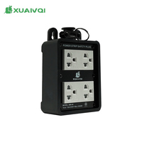 XUANQI XQ-F11 prise de courant industrielle noir étanche prises électriques avec 2 prises ca 16a courant nominal