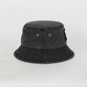 OEM Personnalisé Hommes Femmes Broderie Écusson Logo Teint Coton Lavé Casquette de Pêcheur Vintage, Conception Chapeau Seau en Vrac - Product Image 4