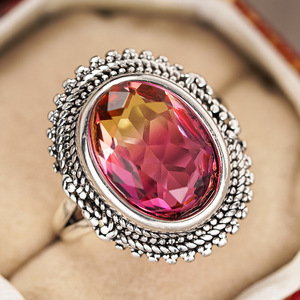 Anello Vintage Sunset Glow per Donne, Gioiello da Dito Elegante e alla Moda - Product Image 3