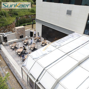 Venta caliente 10 años de garantía Sin mantenimiento retráctil al aire libre sol gazebo sunroom patio recinto terraza cubierta techo Curvo - Product Image 1