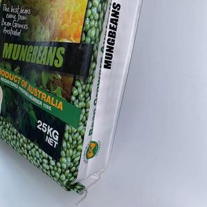 25kg 50kg BOPP laminado con fuelle lateral bolsas de plástico Frijol mungo bolsas - Product Image 3