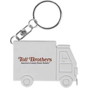 Porte-clés mètre ruban personnalisé avec logo pour camionneurs, cadeau promotionnel compact pour les entreprises de transport, accessoires de marque - Product Image 3