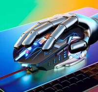 Souris de jeu filaire G15 avec DPI réglable, laser mécanique, lumière LED respirante 7 couleurs, pour joueur, fil tressé sans fil, souris USB