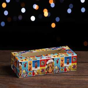 Boîte cadeau rectangulaire en papier avec fenêtre transparente, impression couleur logo personnalisé, pour emballage de biscuits, bonbons, pâtisseries, boulangerie, vente en gros - Product Image 4