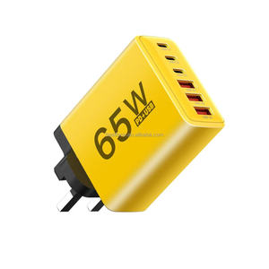 Cargador de 65 Vatios, Cargador Rápido para Teléfono Inteligente, 3 Puertos USB, 3 Puertos PD, Adaptador Multipuerto, Enchufe para Regulaciones Estadounidenses, Europeas y Británicas - Product Image 5