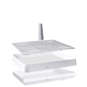 Cacca bianca per cani che pulisce varie dimensioni di schizzi Anti-urina a griglia di cani impedisce di spingere le feci lettiera per animali domestici - Product Image 3