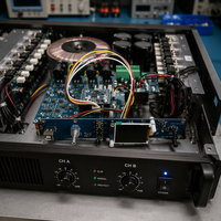 Carte PCBA interne, amplificateur de puissance arrière-bloc, processeur, interfaces RS-485/232, écran couleur TFT 2,0 pouces, ordinateur réglable