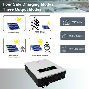 Y & H-inversor híbrido Solar de 8,2 kW, controlador de carga integrado de 160A, entrada máxima de 500V PV, CC de 48V a ca de 230V, onda sinusoidal pura Inv - Product Image 4