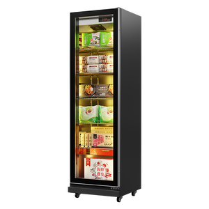 Congelador Comercial Vertical con Puerta de Vidrio y 4 Exhibidores para Almacenamiento de Alimentos Crudos en Supermercados y Tiendas de <span class=keywords><strong>Delicatessen</strong></span> - Product Image 5