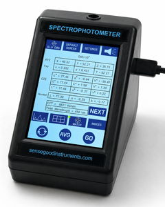 เครื่องวัดสเปกโตรโฟโตมิเตอร์แบบมือถือ Sensegood 400-700nm เครื่องวิเคราะห์สี รับประกัน 1 ปี สำหรับสิ่งทอ สี และอาหาร - Product Image 5