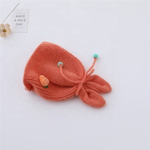 <span class=keywords><strong>Gorro</strong></span> <span class=keywords><strong>de</strong></span> <span class=keywords><strong>lana</strong></span> con diseño <span class=keywords><strong>de</strong></span> conejo y zanahoria <span class=keywords><strong>para</strong></span> niños, gorros <span class=keywords><strong>de</strong></span> punto <span class=keywords><strong>para</strong></span> bebé, otoño e invierno, 2022 - Product Image 6