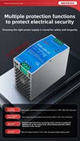 Alimentation électrique à découpage industrielle MEVEICH NDR-120-12 120W 10A 12V, entrée 100-240V, efficacité 85%, rail DIN, sortie simple