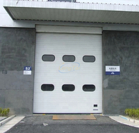 Porte de garage sectionnelle électrique en acier coloré résistante aux vents forts LongTai pour les zones côtières