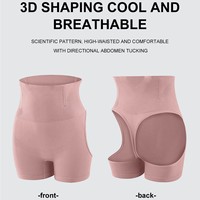 Pantalons Gainants Taille Haute 3D pour Femmes, Soutien des Hanches, Culotte Amincissante Bodysuit, Ligne de Hanches Embellie, Respirants