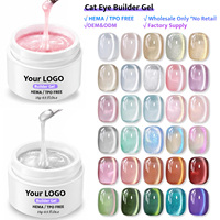 Gel Constructeur Hema TPO Free Effet Œil de Chat 30 Couleurs Brillant Haute Intensité Séchage UV LED pour Salons de Manucure Professionnels Vente en Gros Uniquement
