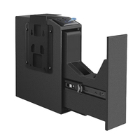 Boîte à armes à tir automatique avec système de tirage et de suspension, coffres-forts cachés pour la maison, coffre-fort en acier à ouverture automatique avec empreinte digitale biométrique pour pistolet