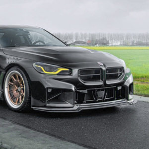 Amp-Z Front Bumper Lip <b>Splitter</b> Carbon Fiber Texture Matte Finish For Bmw 2 Series M2 G87 2023+ - Product Image 2