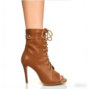 Botas de Baile <span class=keywords><strong>Latino</strong></span> Jazz Negras Sexys de 9.5cm, Zapatos de Tacón para Baile de Salón, Vals, Fiesta, Swing, Rendimiento de 7cm, 9.5cm, 11cm para Mujer - Product Image 5