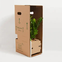 Boîte d'emballage personnalisée bon marché pour expédition de plantes en direct, boîtes cadeaux pour plantes en carton