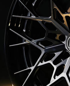 Jantes en alliage forgé sur mesure pour Mercedes et Audi, design concave noir semi-brillant, 5x112/114.3/120, Classe C, Classe E, Série 3/4, 6061 T6 - Product Image 4