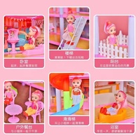 2024 Maison de jeu de luxe personnalisée pour enfants, Villa jouet Château de princesse, Kit de maison de poupée à assembler pour filles, Cadeau