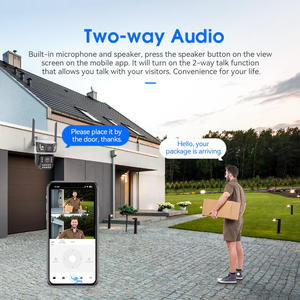 2025 Wifi 3MP HD năng lượng mặt trời cctv camera video giám sát ngoài trời Zoom ống kính kép IP Camera - Product Image 2