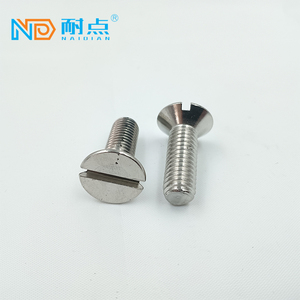 Vis de machine fendues à embase fraisée en acier inoxydable A2 A4 DIN 963 M1.6 - M20 - Product Image 1