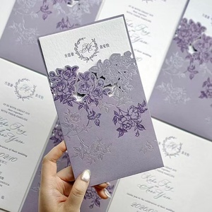 Cartes de luxe personnalisées en typographie, invitations de <span class=keywords><strong>mariage</strong></span> haut de gamme, cartes postales texturées en relief, liste des invités, cartes de <span class=keywords><strong>menu</strong></span> - Product Image 4