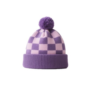 Gorro de Punto Unisex para Otoño e Invierno, Personalizado con Logotipo de Bandera a Cuadros, Bordado e Impresión, Gorro Cálido Estilo Beanie, Tejido Común - Product Image 4