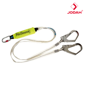 JODAH Ligne de vie rétractable de sécurité robuste de 27 mm de large Delta Plus 2 mètres de long Conception à double crochet Protection haute résistance - Product Image 2