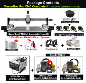 10% de réduction BulkMan3D 5050~1515 Tailles <span class=keywords><strong>QueenBee</strong></span> Pro CNC Kit complet UC300 Mini Box Moteurs en boucle ouverte 2.45N.m Routeur à bois 4 axes - Product Image 2