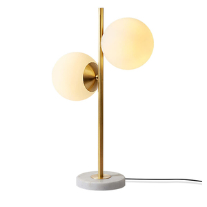 Hotel Bedroom Nightstand Desk <strong>Lamp</strong> Modern Living Room Home <strong>Copper</strong> Globe Bedside Globe Table <strong>Lamp</strong> - Product Image 6