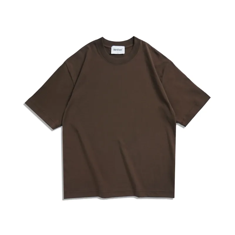 Custom ized 260G Heavyweight Overs ized T-Shirt Vintage Round Neck Line T-Shirt schlichte übergroße T-Shirt für Männer
