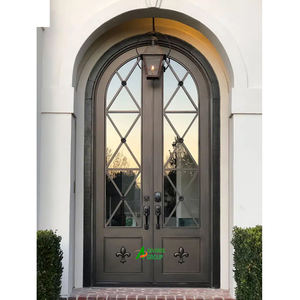 Porta in Ferro Battuto per Hotel e Ville, Porta di Sicurezza in Metallo di Alta Gamma, Design <span class=keywords><strong>Classico</strong></span> per Ingressi di Case e Patii - Product Image 2