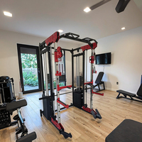 Máquina Smith de Acero para Fisicoculturismo, Entrenamiento de Fuerza y Ejercicios de Dominadas para Gimnasio