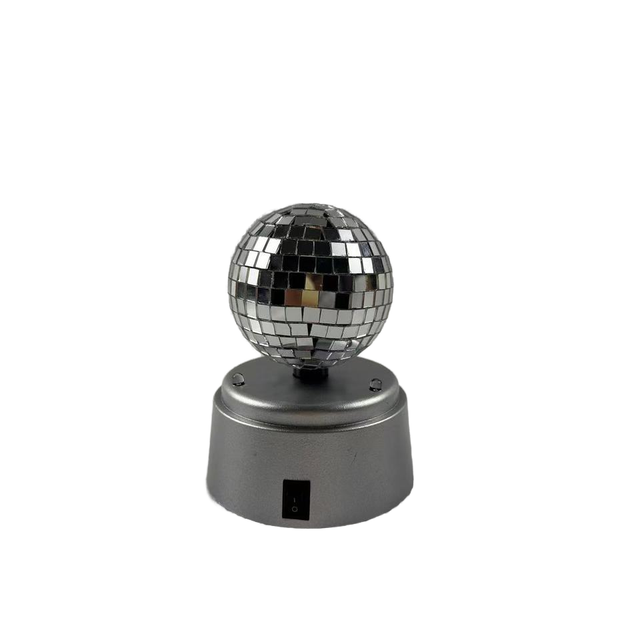 Colorful 3" LED Warm White Button-Control Disco Light Lamp for Indoor Christmas Festival Party Decorative Lighting