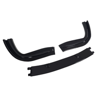 Lèvre avant en matériau PP à motif fibre de carbone pour BMW E39 M5 1997-2004, lèvre de pare-chocs avant de voiture à 3 segments