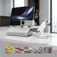 Analyseur de cheveux professionnel portable pour salon, détecteur de cuir chevelu à grand écran, scanner de cuir chevelu, machine d'analyse des cheveux pour salon de beauté