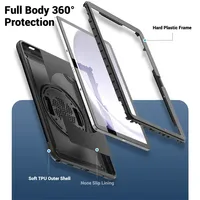 Coque de téléphone portable antichoc pliable style INS en PC+TPU avec support pour enfants, compatible Tab S10 FE/S9 11''/8.7'' SM-X216B SM-X110