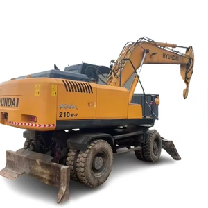 Excavadora de ruedas diésel hidráulica HYUNDAI 210W-7 usada Original superventas con fuerte capacidad de trabajo precio competitivo - Product Image 1