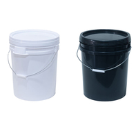 Seau en plastique de 5L, 10L, 15L, 20L, 5 gallons, personnalisable avec logo, pour peinture, essence, engrais – Vente chaude