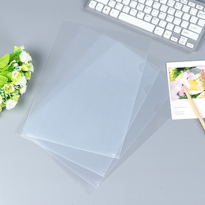 Pochette transparente en PVC en forme de L Zhongchang A4 18 microns haute transparence pour documents financiers - Product Image 1