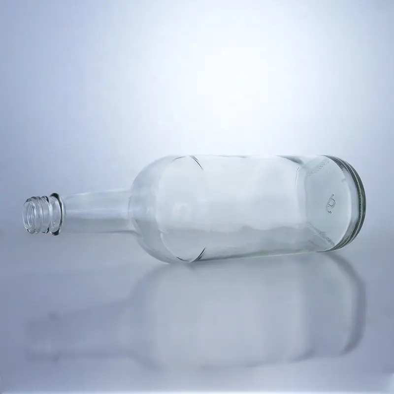 manufacturer mass bulk vodka bottles 750ml 1000ml for liquor spirit with metal screw cap